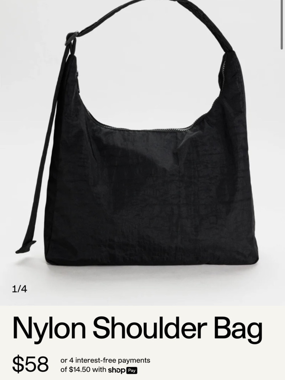 BAGGU Olive Green Shoulder Bag - Picture 3 of 3